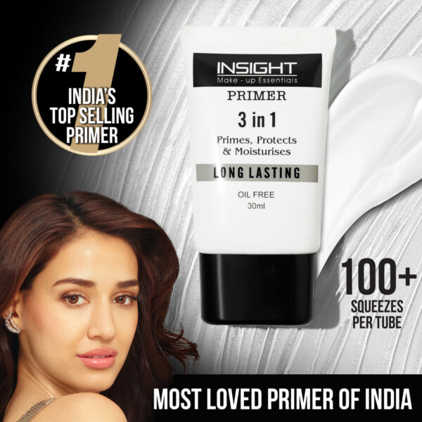 "Insight 3 in 1 Long Lasting Primer – Protects, Moisturizes & Oil-Free"
