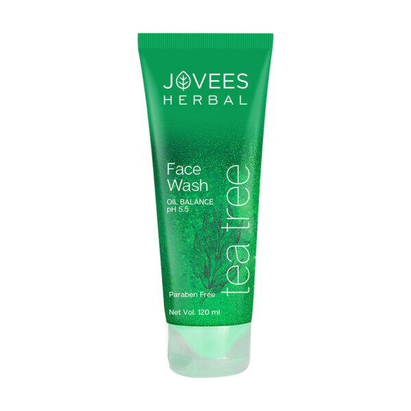 Jovees Tea Tree Oil Control Face Wash for Oily & Acne-Prone Skin