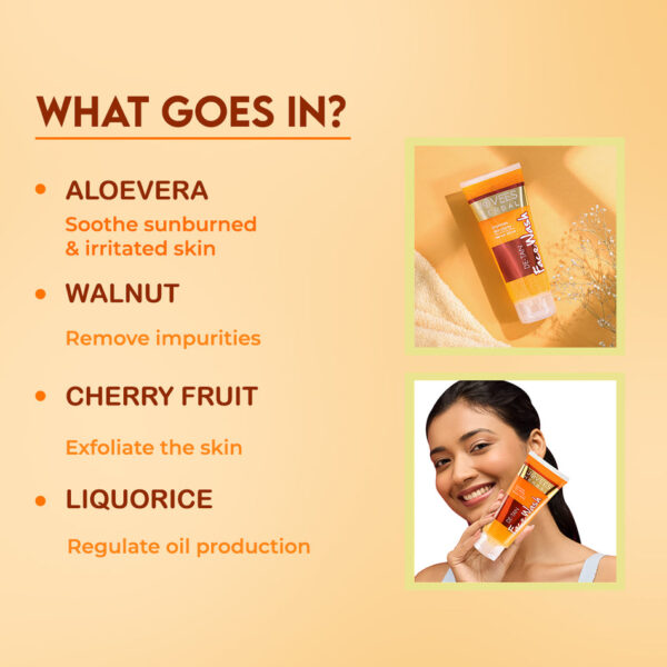 Jovees De-Tan Face Wash for Brightening & De-Tanning Skin
