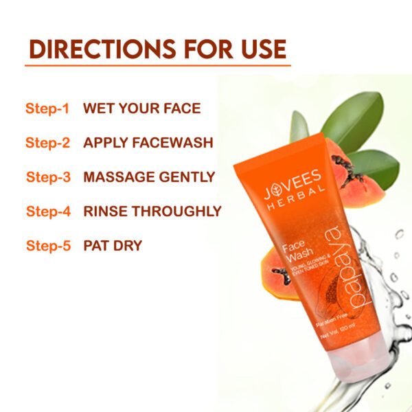 Jovees Papaya Face Wash for Brightening & Hydrating Skin