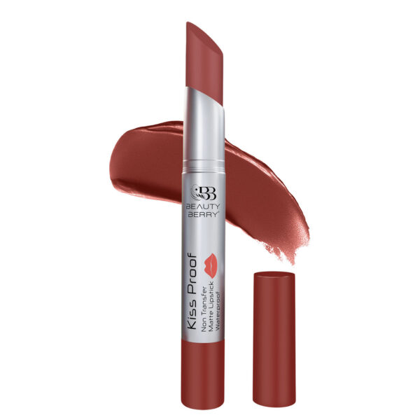 Beauty Berry Kiss Proof Non-Transfer Matte Lipstick for bold, long-lasting, kiss-proof color with a smooth matte finish.