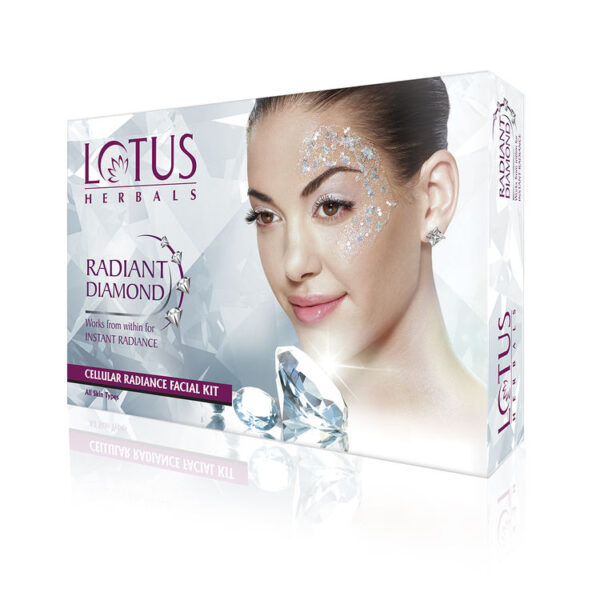 Lotus Facial Kit Radiant Diamond Cellular Radiance – Diamond-Infused Skincare for Glowing Skin