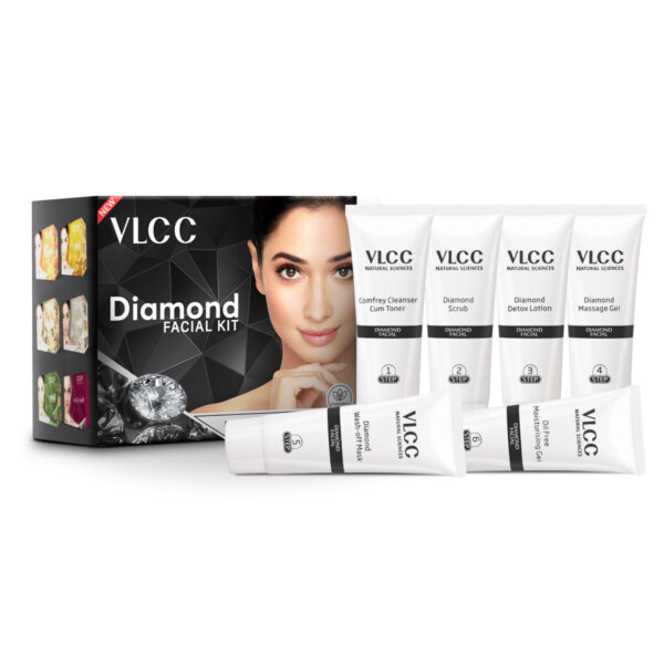 VLCC Diamond Facial Kit – Luxury Facial Treatment for Radiant, Glowing Skin