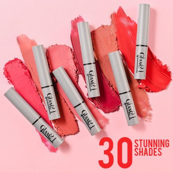 Glam21 Non-Transfer Lipstick (2gm) for long-lasting, smudge-proof, and hydrating lip color.