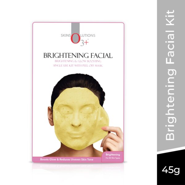 O3+ Brightening Facial Kit with Peel Off Mask for dull skin. Perfect for a fresh, radiant, and glowing complexion.
