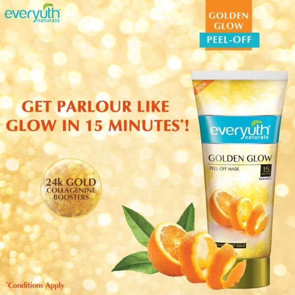 Everyuth Golden Glow Peel-Off Mask for Glowing and Radiant Skin