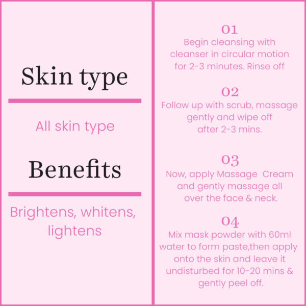 O3+ Brightening Facial Kit with Peel Off Mask for dull skin. Perfect for a fresh, radiant, and glowing complexion.