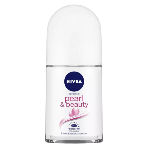 Nivea Pearl & Beauty Deodorant Roll-On Bottle with Smooth, Fresh Skin
