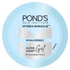 "Pond's Superlight Gel Oil-Free Moisturizer with Hyaluronic Acid & Vitamin E, 24HR Hydration in a sleek jar"