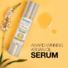 "Keratine Professional Shine Smooth Hair Serum for frizz control, shine, and nourishment in a sleek bottle"