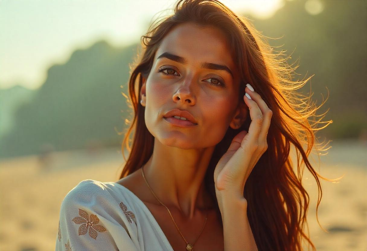 Indian women with wheatish, dusky, and deep skin tones using skincare and makeup in natural light